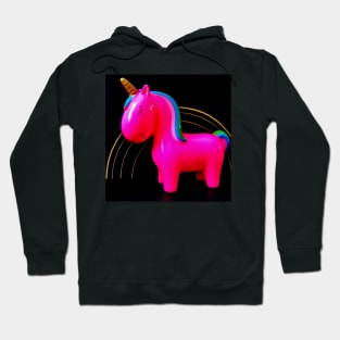 I love unicorns PINK RAINBOW GOLD BLACK Hoodie